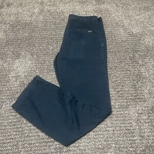 Volcom Corpo Class Mens Black Flat Front Straight Leg Chino Pants Size 30